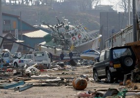 Последствия Цунами землетрясение Япония
