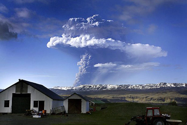 извержение вулкана Гримсвотн 22 мая 2011 года Исладния