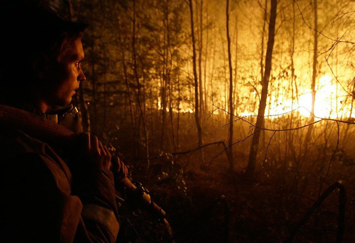 лесные пожары в России 2010, тушение пожаров, фото