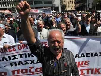 акции протеста демонстрации Греция