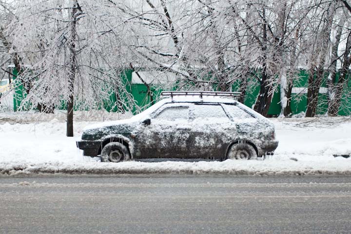 ледяной дождь в России, Москва, 2010, фото