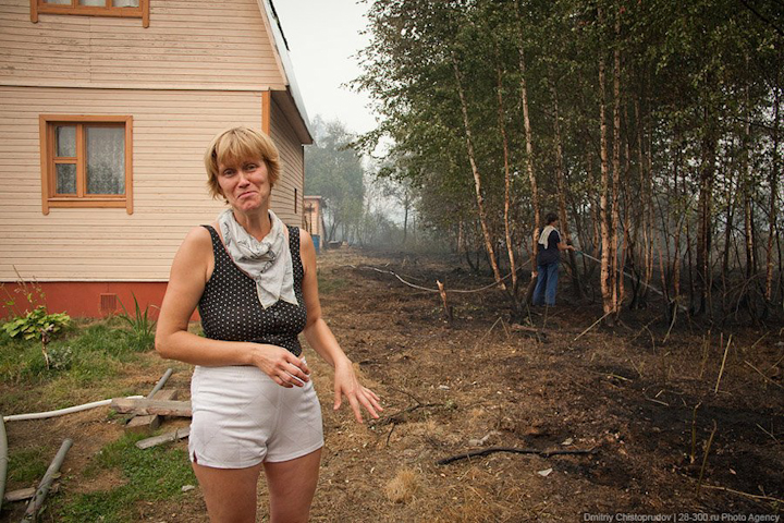 Лесные пожары в России 2010, борьба с огнем, уникальные фото