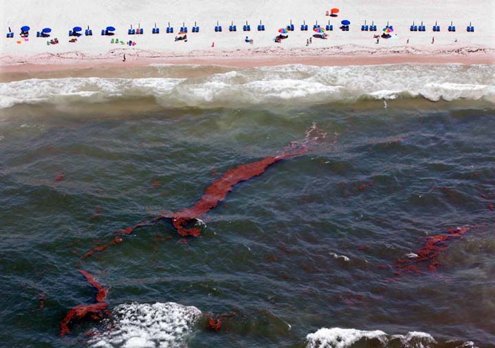авария нефтяной платформы. Мексиканский залив, последствия катастрофы, ликвидация аварии, 2010, фото