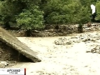 Проливные дожди, наводнения, оползни в Грузии 19.06.2011
