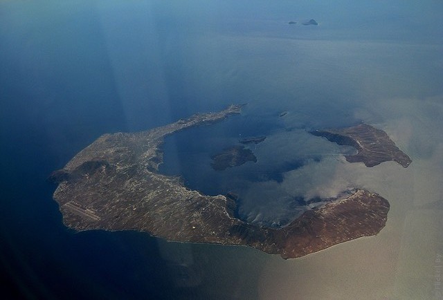 вулкан Санторин Киклады Греция фото
