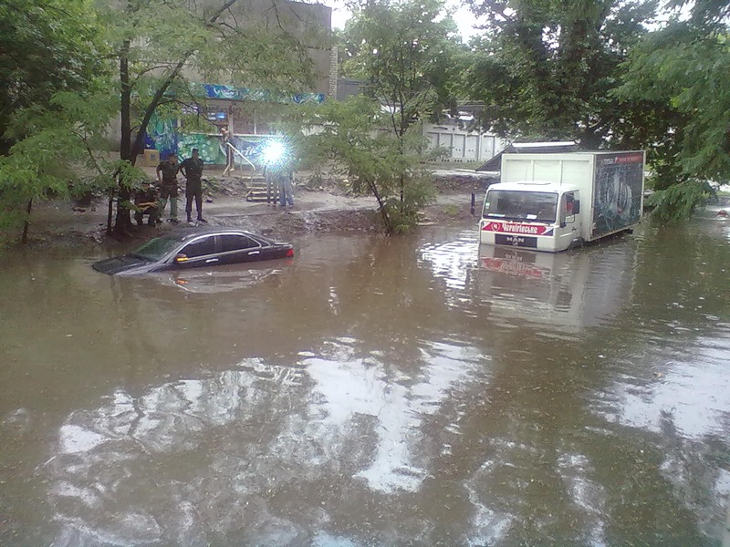 наводнение, потоп в Киеве 2011, фото очевидцев