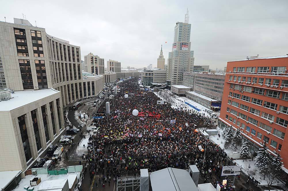 Митинг в Москве за честные выборы 24 декабря