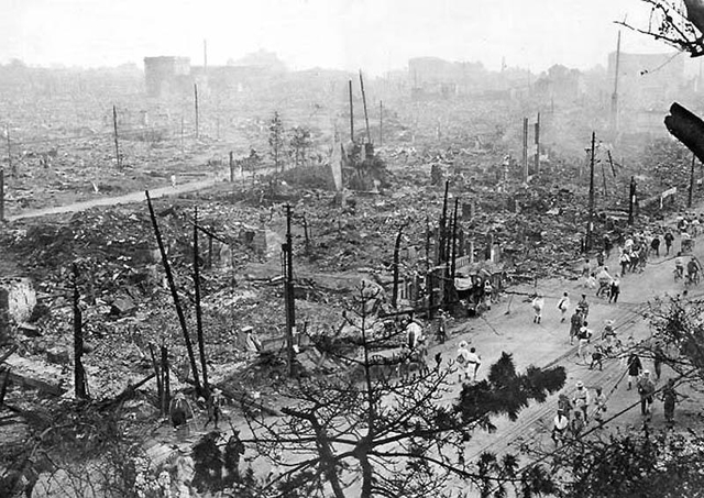 землетрясение 1923 года, случилось в городах Канто, Йокогама и Токио