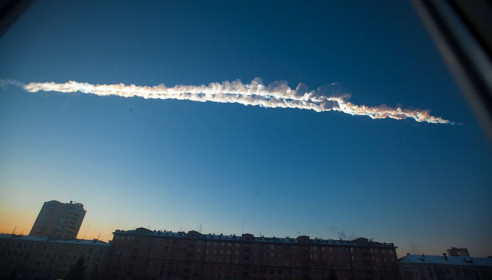 уникальные фото падение метеорита в Челябинске, на Урале, Россия, 15 февраля 2013 года