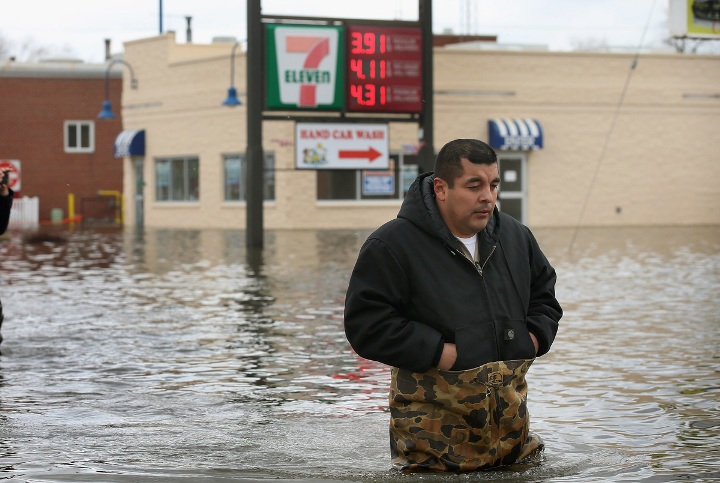 последствия наводнения в США апрель 2013 года, западная часть оказалась под водой, разлив Миссисипи