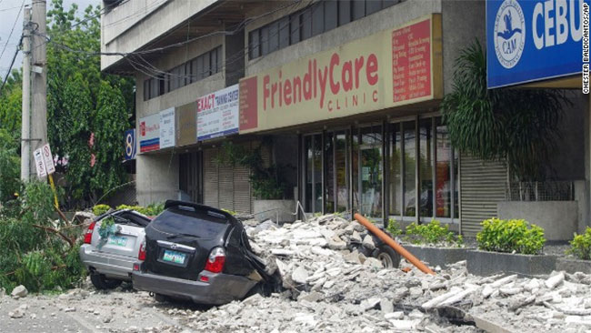 Землетрясение в Филиппинах в октябре 2013 признано самым крупным за 20 лет (фото)