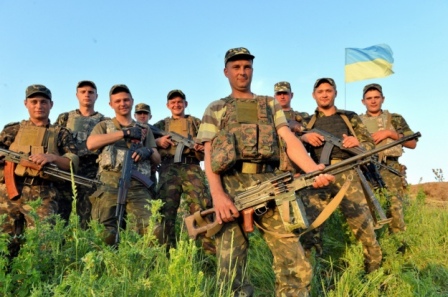 военные с АТО, война на Востоке Украины, герои в 2014 году