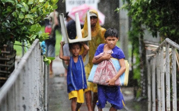 последствия тайфуна на Филиппинах
