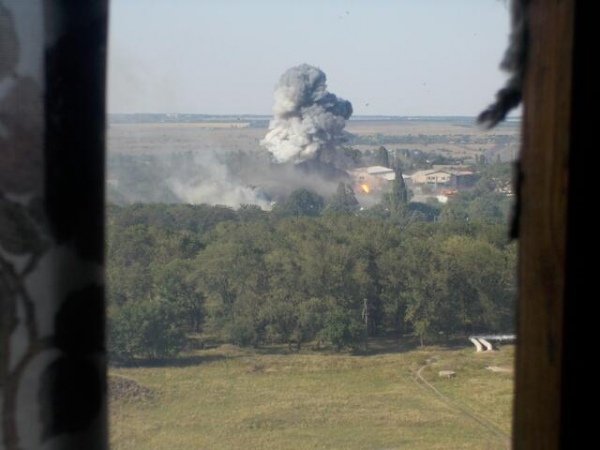 обстрел боевиками жилых районов города Шахтерск, результаты стрельбы