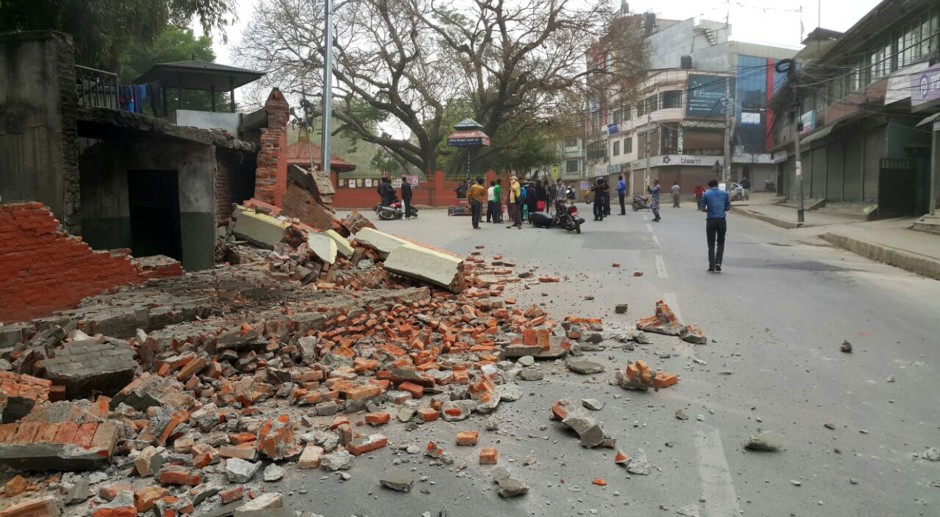 последствия землетрясения в Непале апрель 2015
