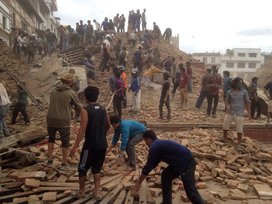 последствия землетрясения в Непале апрель 2015