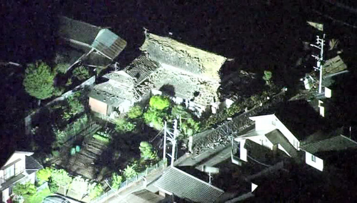 Япония после землетрясения 14.04.2016 фото и видео