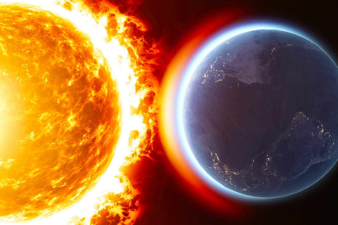 магнитные бури на Земле возникают после вспышек на Солнце, визуально показано, как это происходит, онлайн мониторинг космической погоды круглосуточно